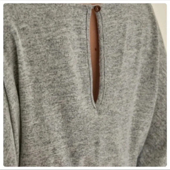 BNWT Super Luxe Medium Weight Jumpsuit, Heathered Gray - Picture 5 of 7